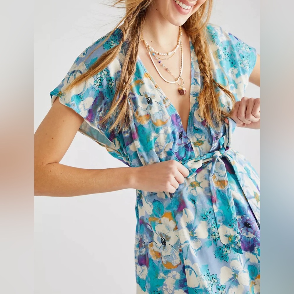 Free People Freddy Tie Mini Dress
